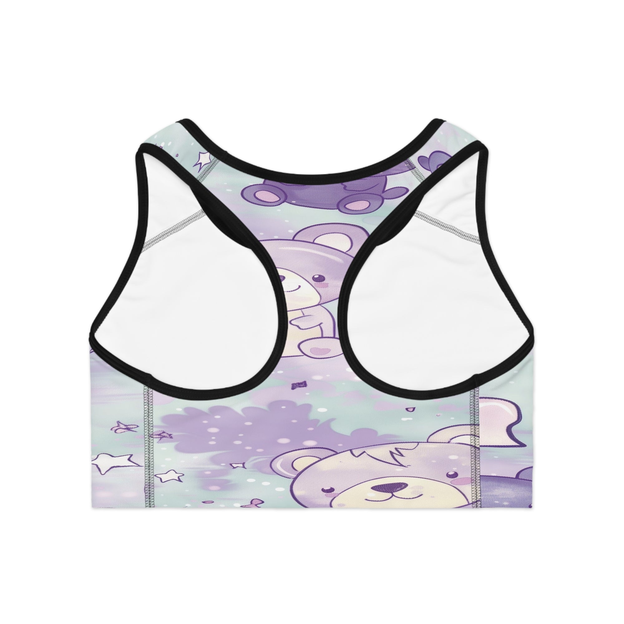 Lavender Bear Hugs Sports Bra