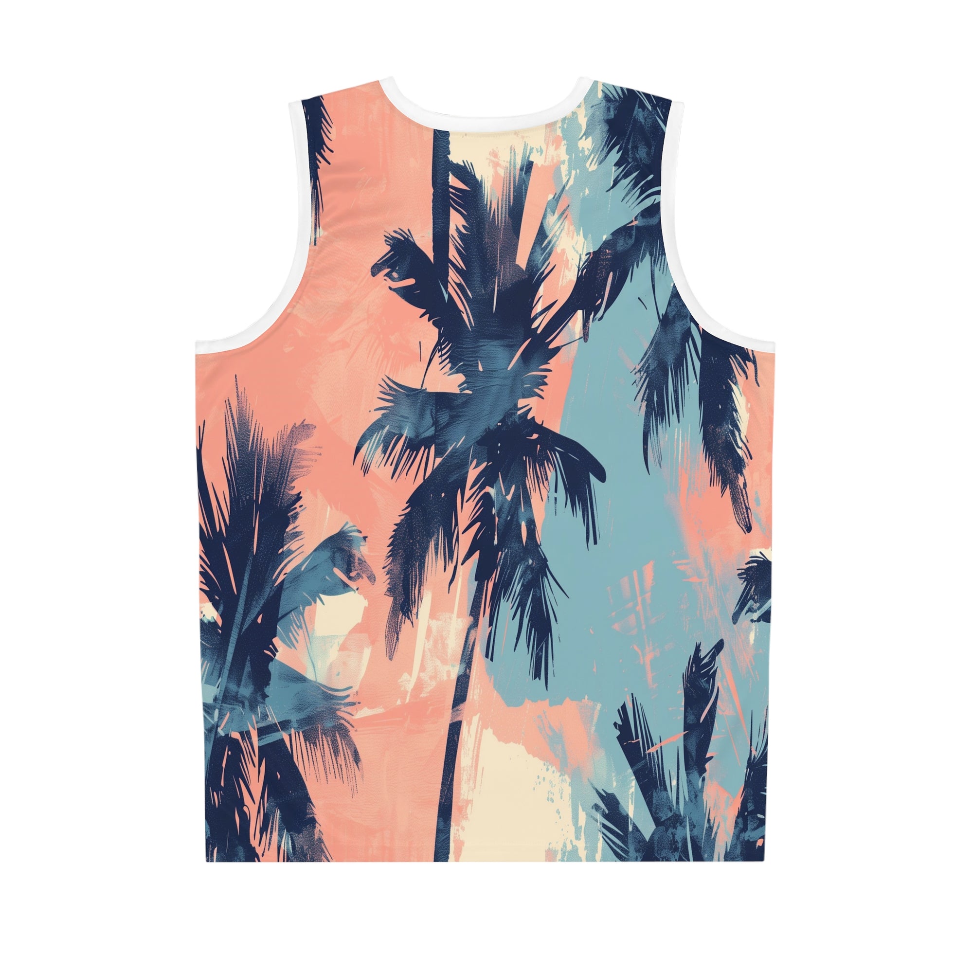 Sunset Palms: Retro Surf Basketball Jersey
