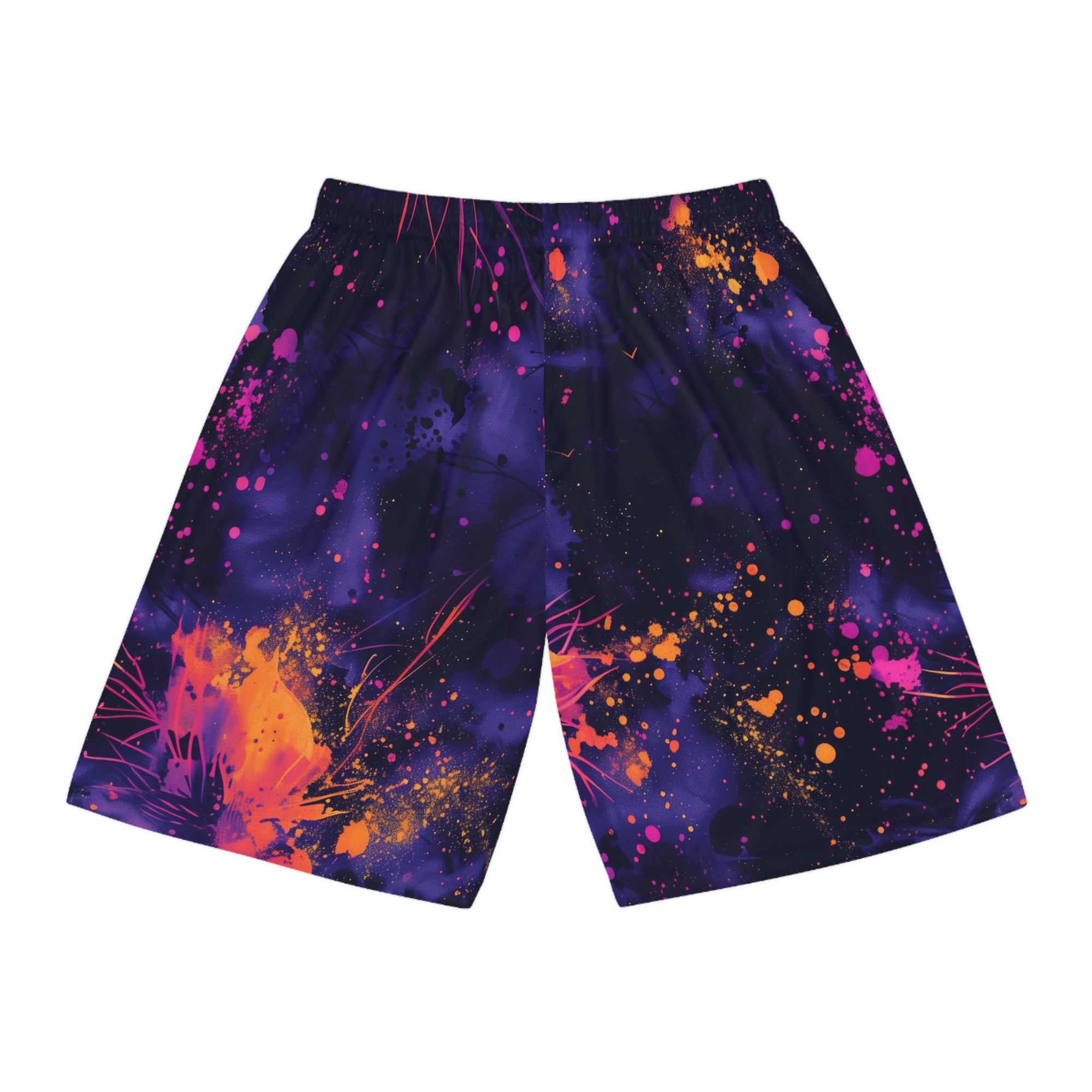 Cosmic Bloom Energy Basketball Shorts