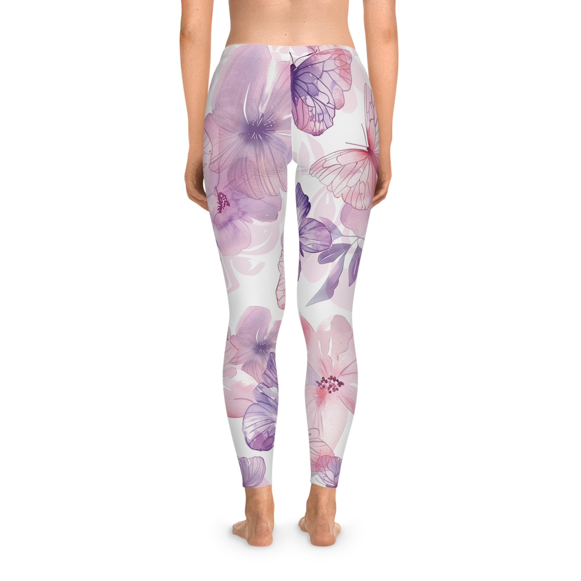 Whispers in Bloom Stretchy Yoga Leggings