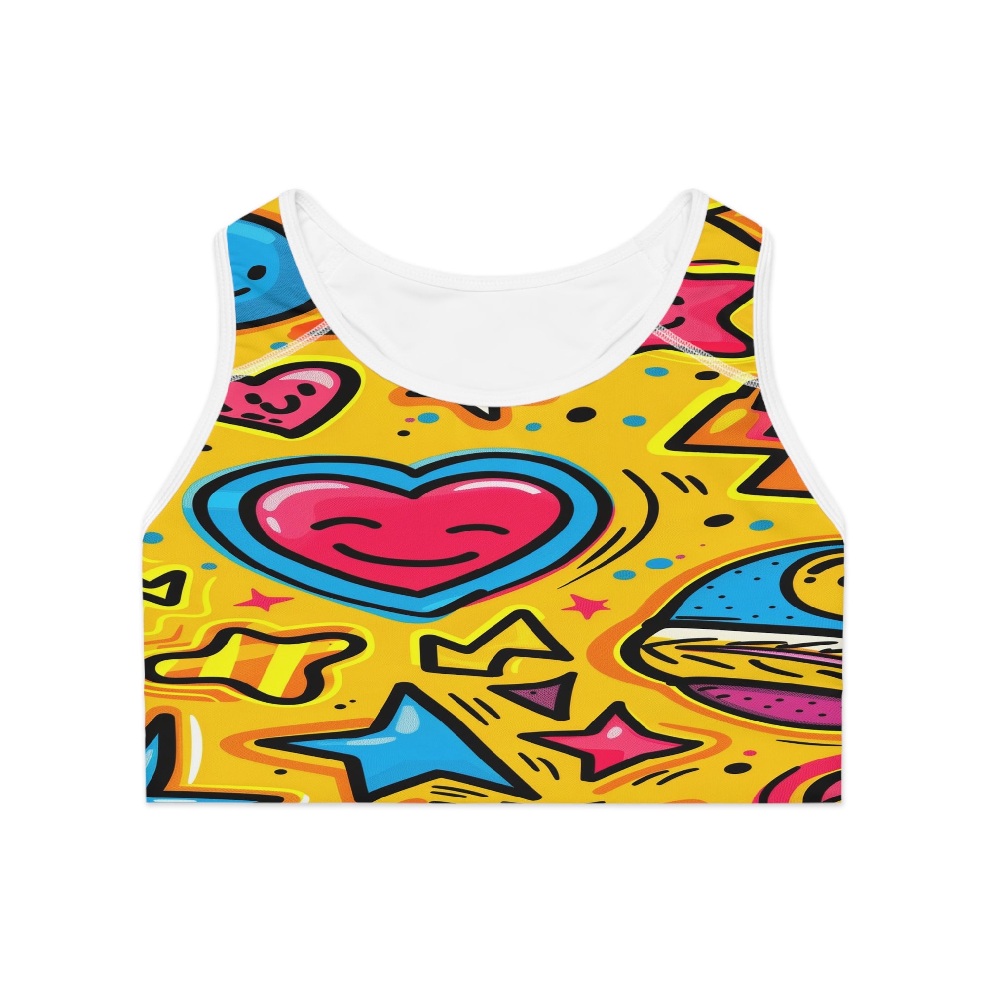 Happy Vibes Only Sports Bra