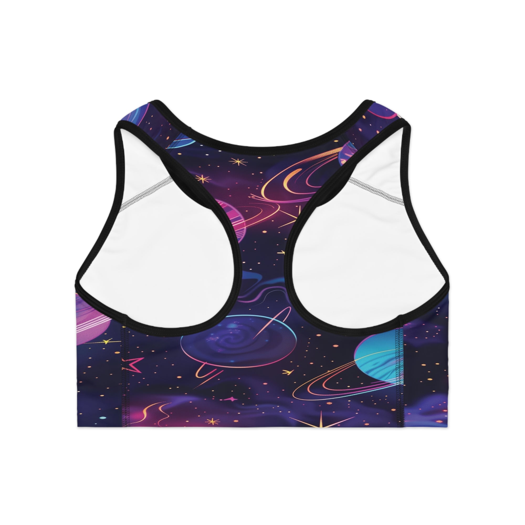 Neon Galaxy Dream Sports Bra