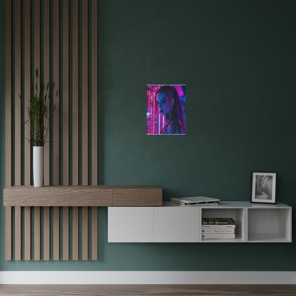 Neon Reign: Cyber Beauty in the Grid