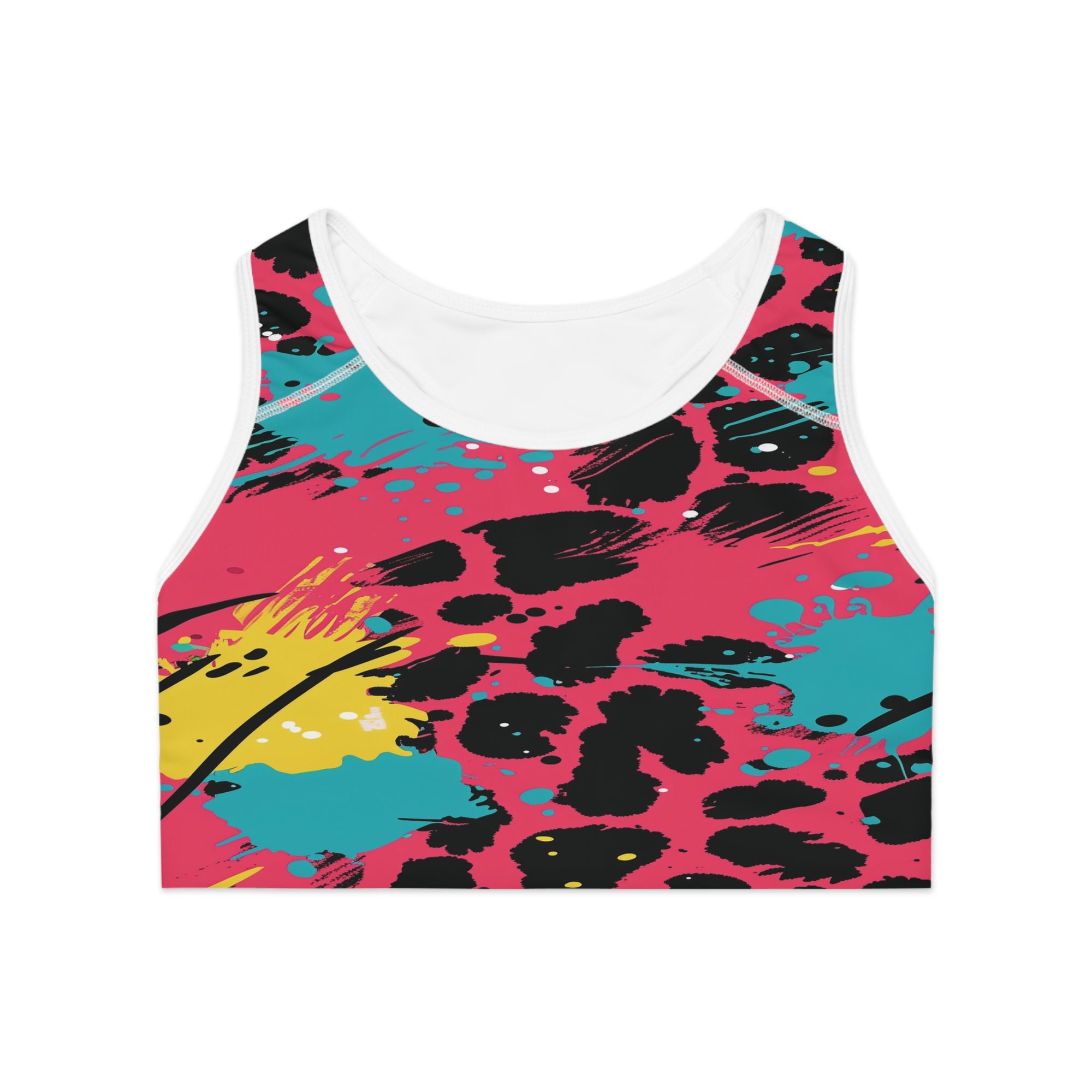 Neon Pop Wild Sports Bra