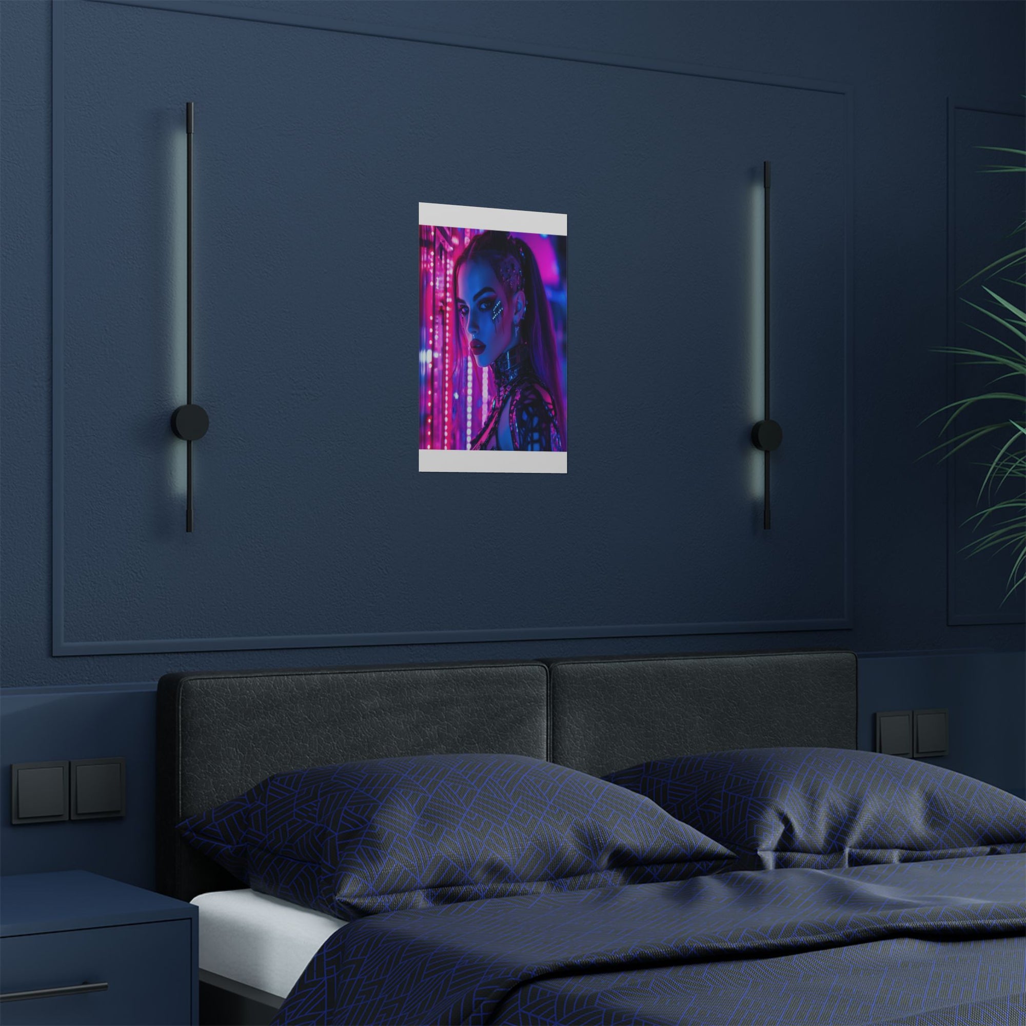 Neon Reign: Cyber Beauty in the Grid