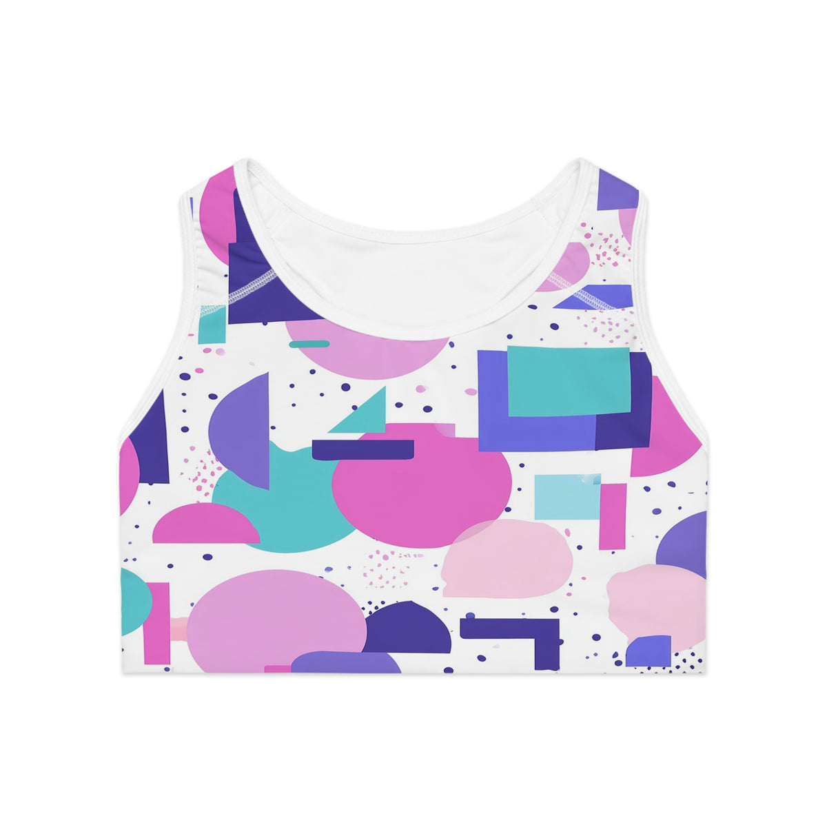 Pop Geometry Sports Bra