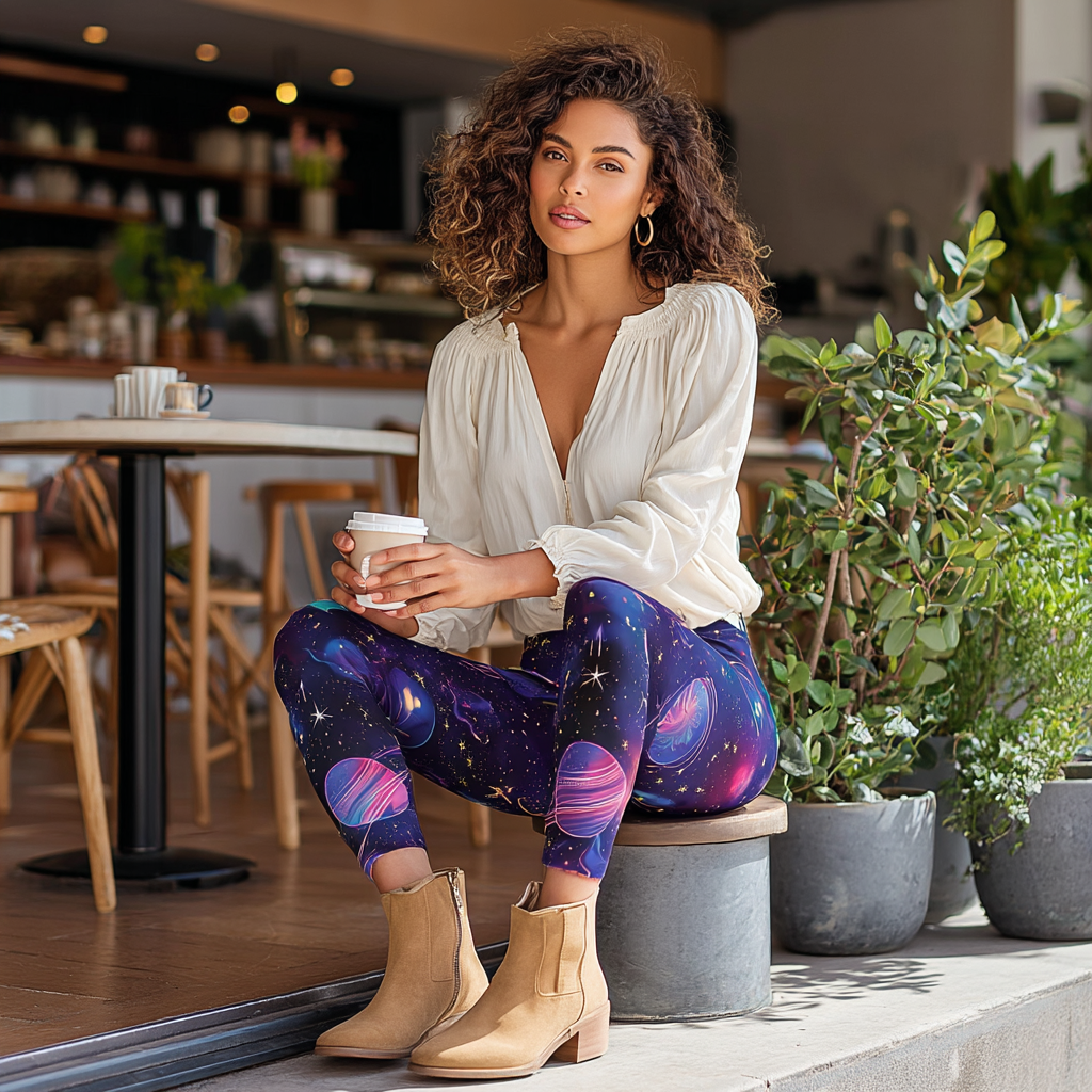 Cosmic Candy Galaxy Yoga Leggings