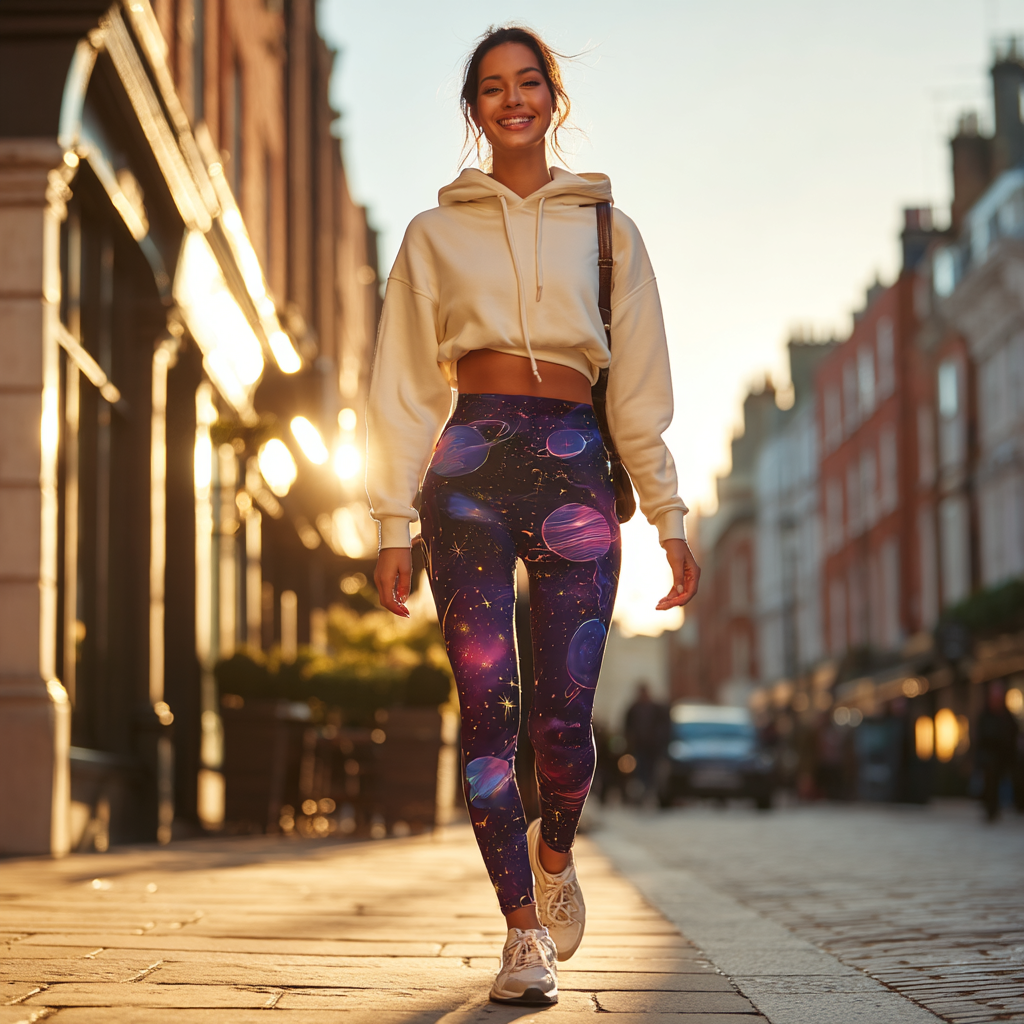 Cosmic Candy Galaxy Yoga Leggings