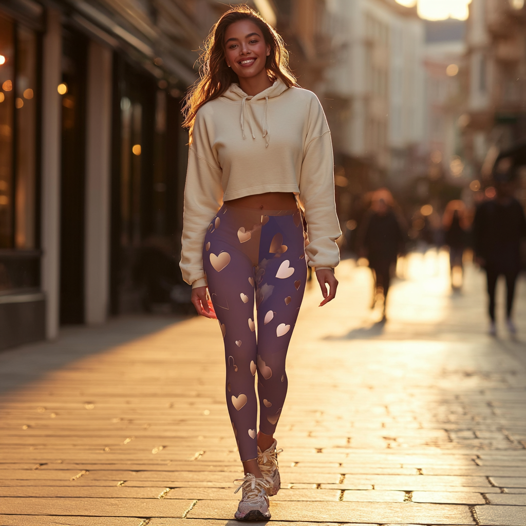 Blush Crush Stretchy Leggings (AOP)