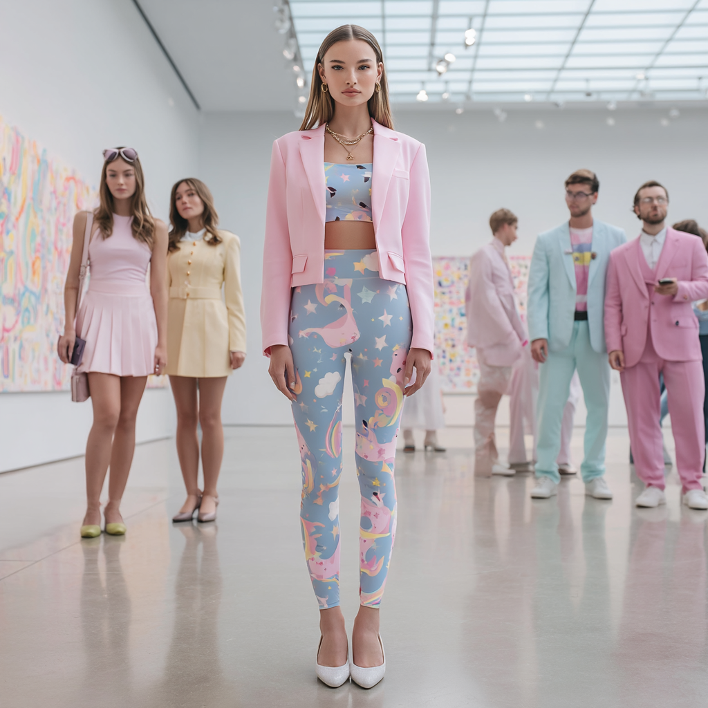 Unicorn Dreams Pastel Stretch Leggings