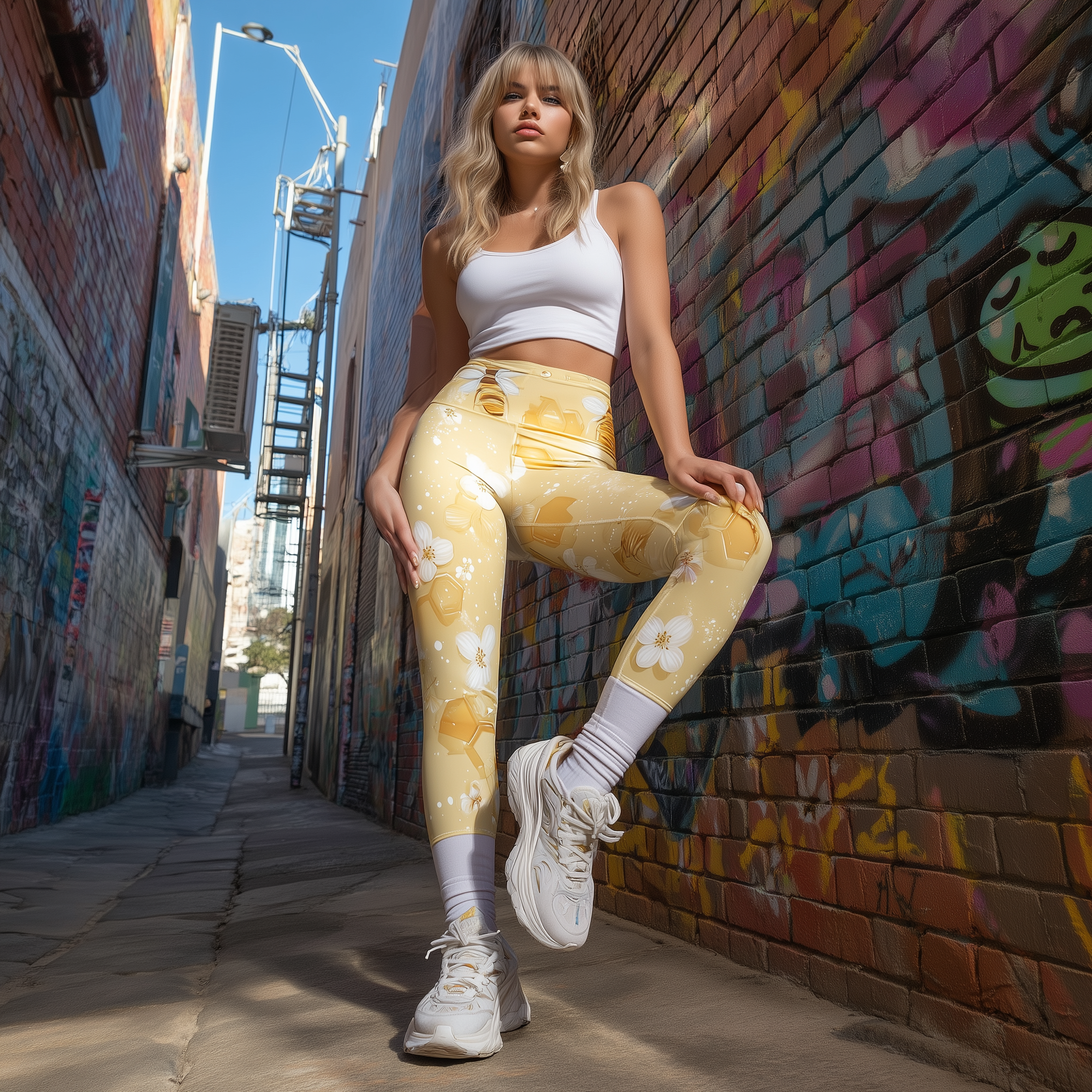 Honey Bloom Buzz Leggings