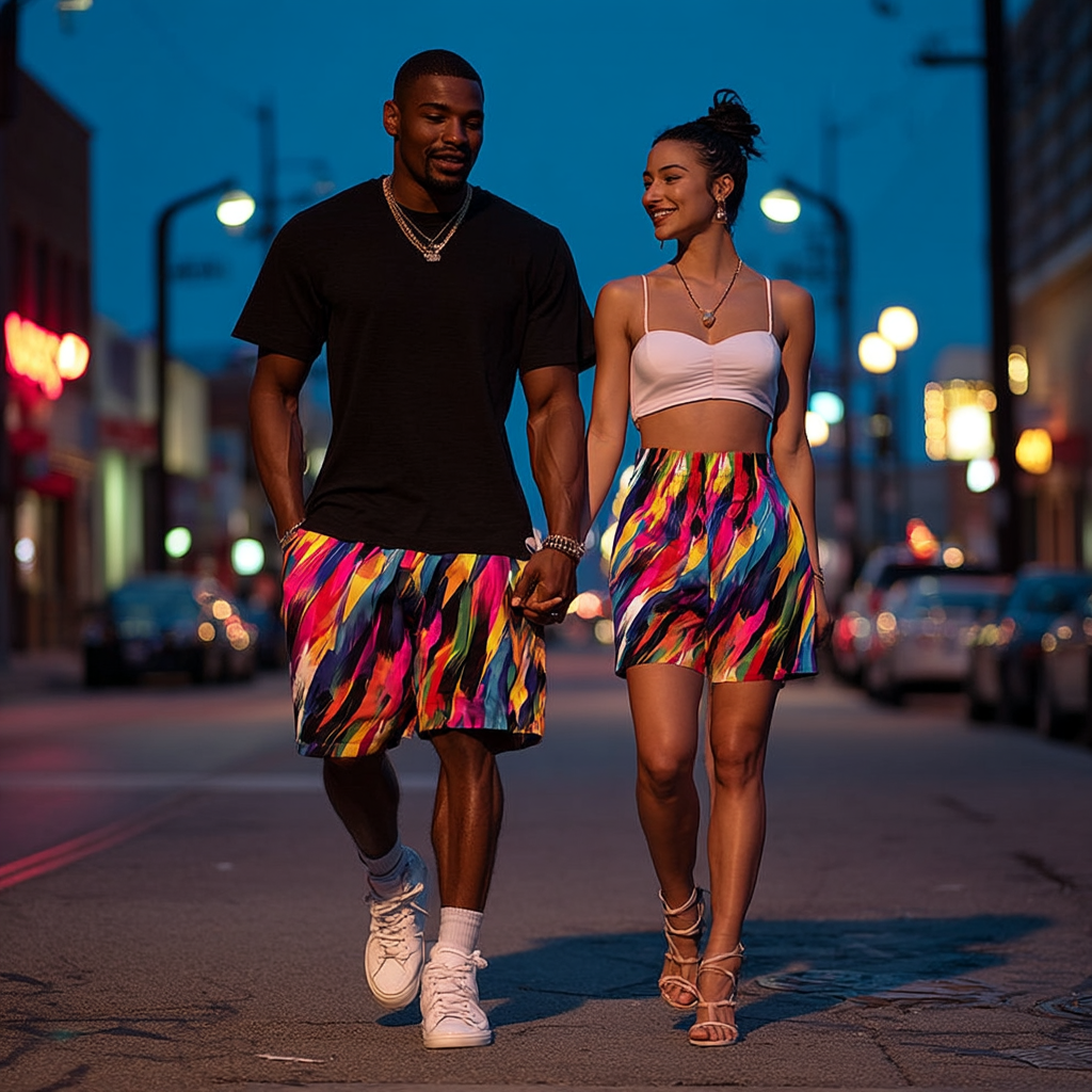 Digital Prism Strike Basketball Shorts