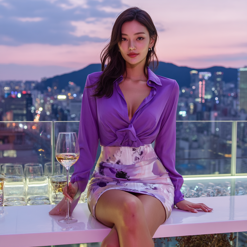 Lavender Veil – Silhouette Season Pencil Skirt