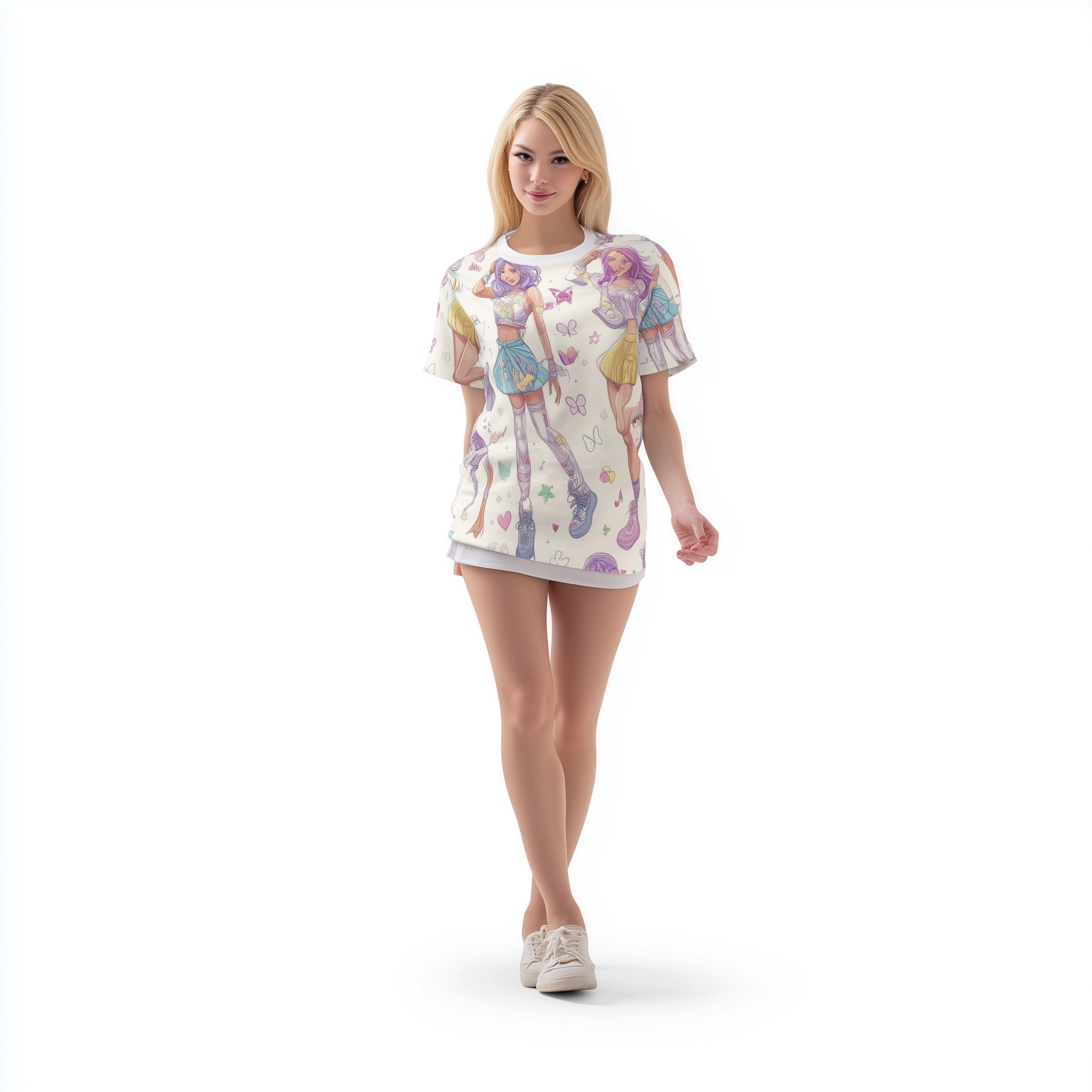 Kawaii Dreamscape: Anime Girl Power  Unisex Tee