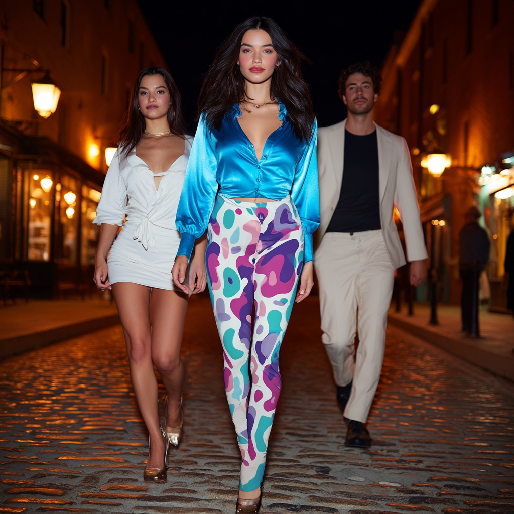 Color Splash — Stretchy Leggings (AOP)