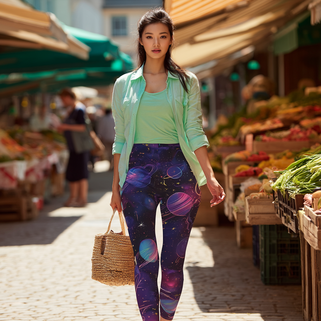 Cosmic Candy Galaxy Yoga Leggings