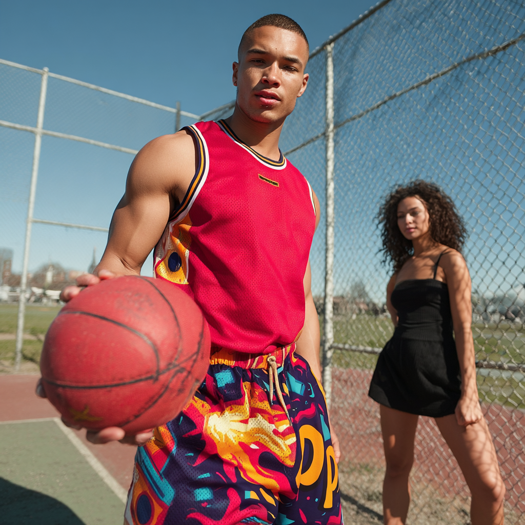 Power Up 8-Bit Gamer Basketball Shorts