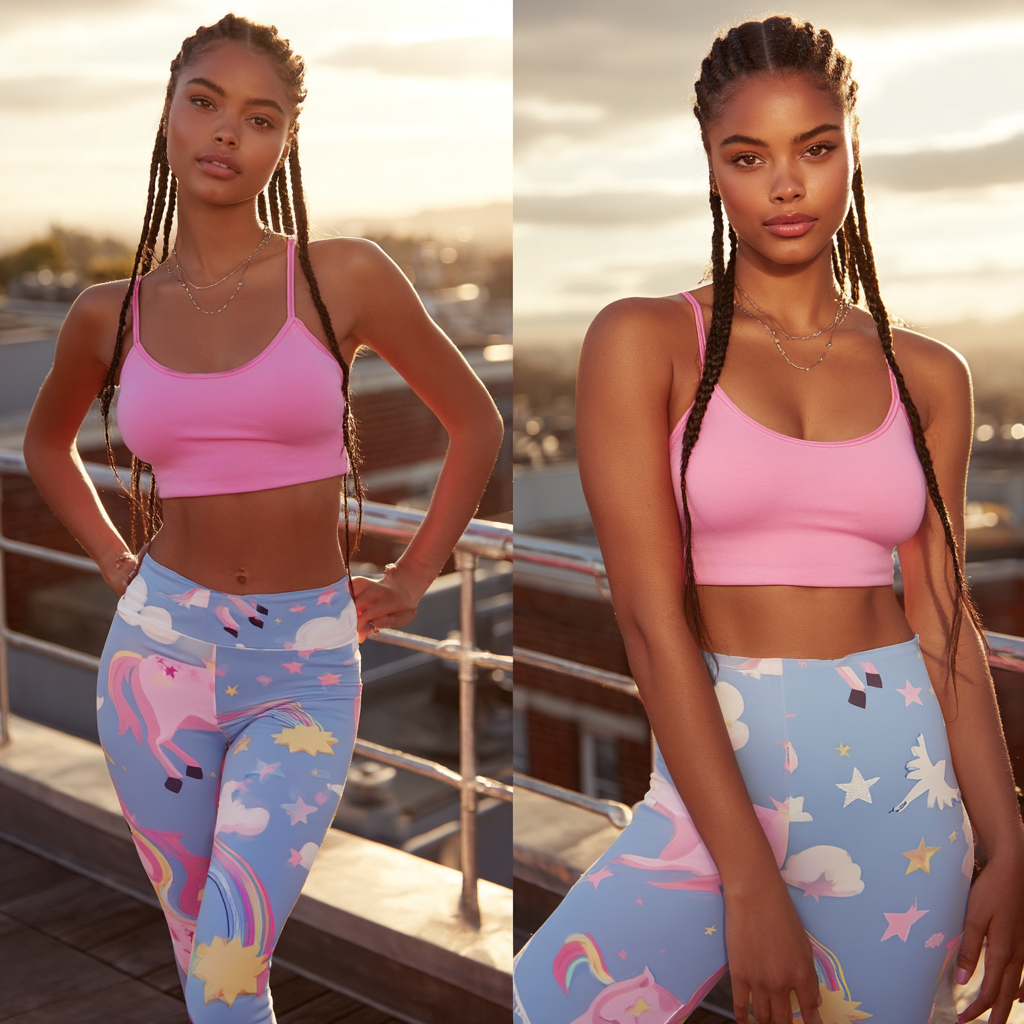Unicorn Dreams Pastel Stretch Leggings