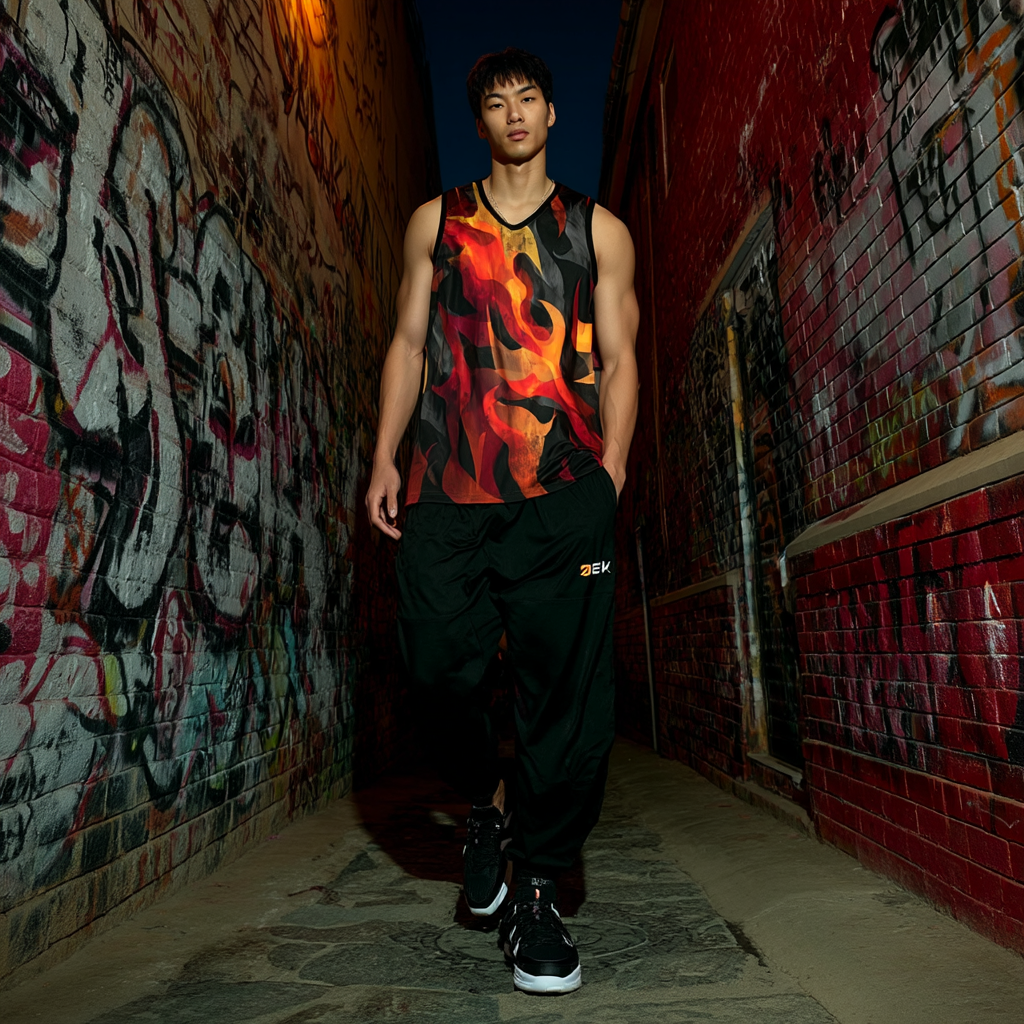 Heat Check Men’s AOP Basketball Jersey