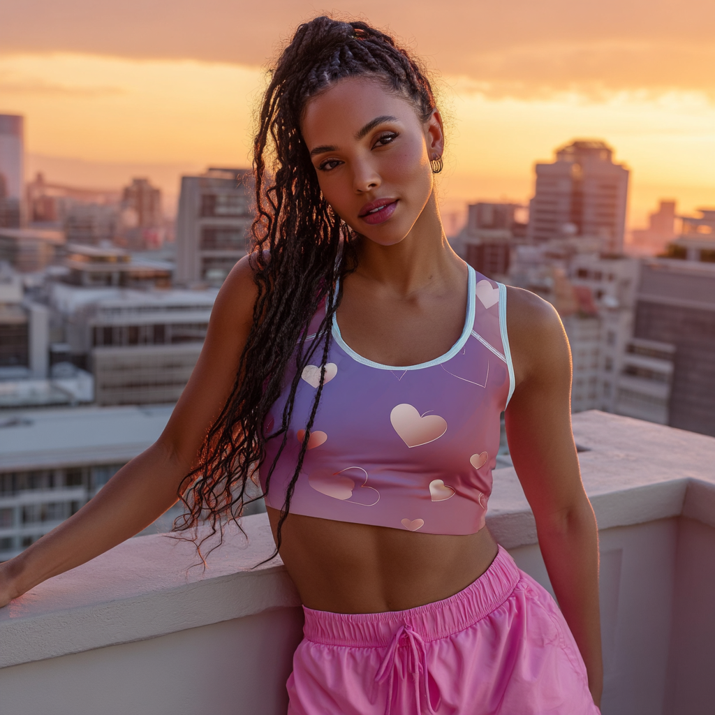 Heart Float Sports Bra