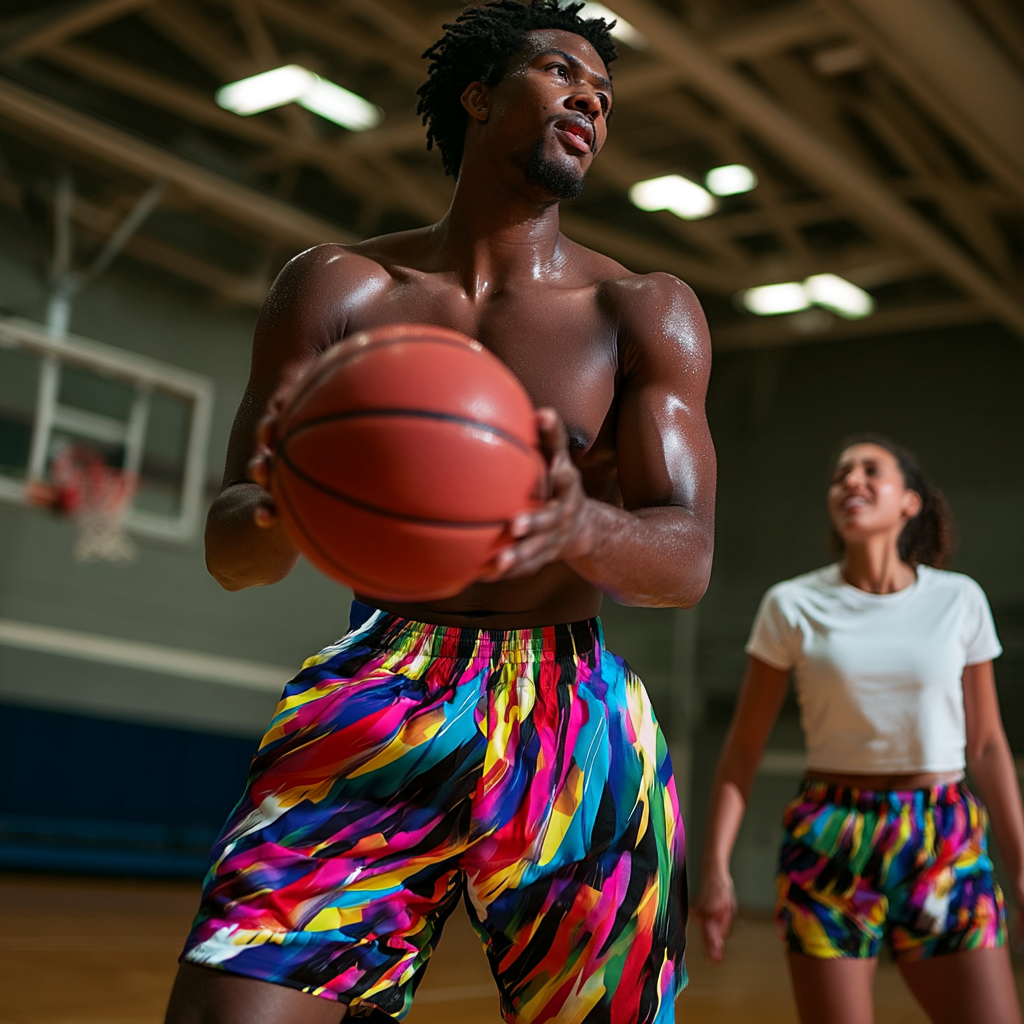 Digital Prism Strike Basketball Shorts