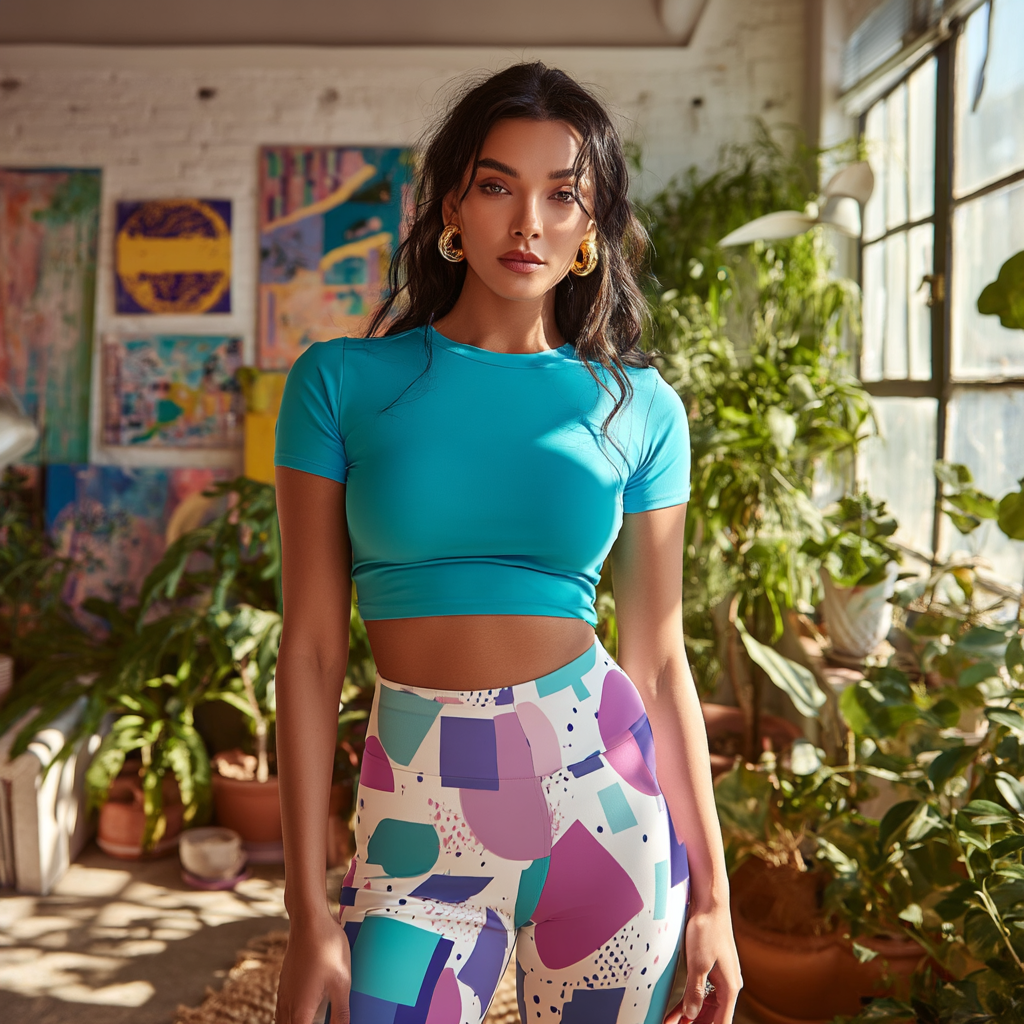 Confetti Pop — Stretchy Leggings (AOP)