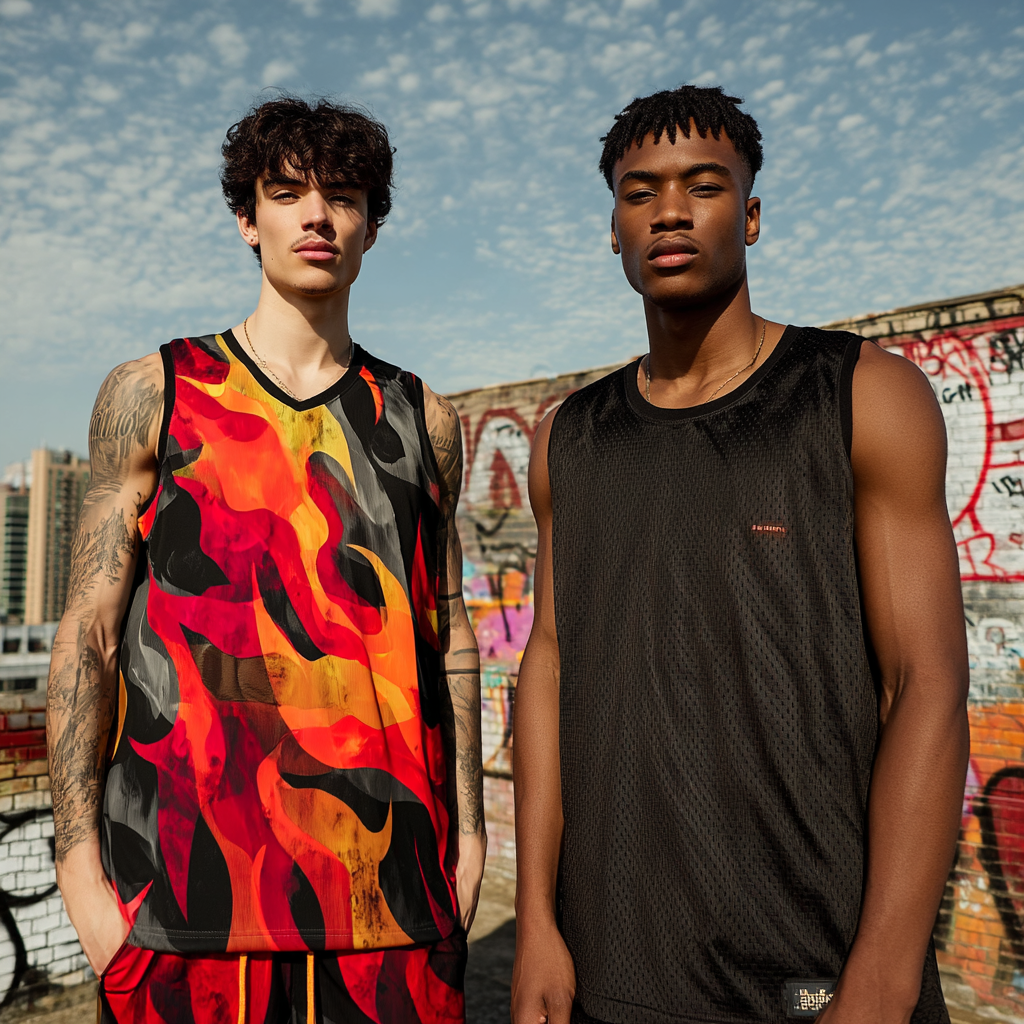 Heat Check Men’s AOP Basketball Jersey