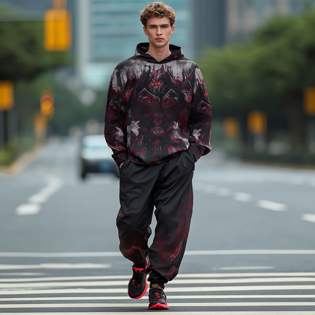 Mecha Vanguard Men’s AOP Performance Hoodie