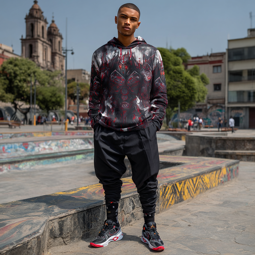 Mecha Vanguard Men’s AOP Performance Hoodie