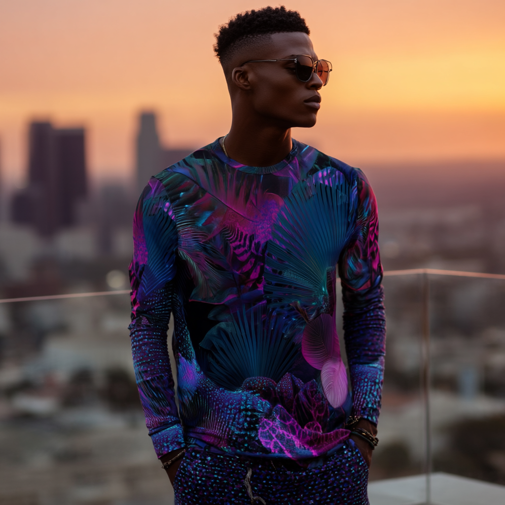 Neo Tropics Long Sleeve Men’s UV Shirt