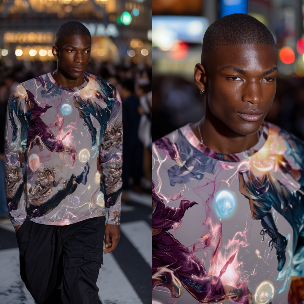 Battle Motion – Anime Fight Scene Long Sleeve Shirt