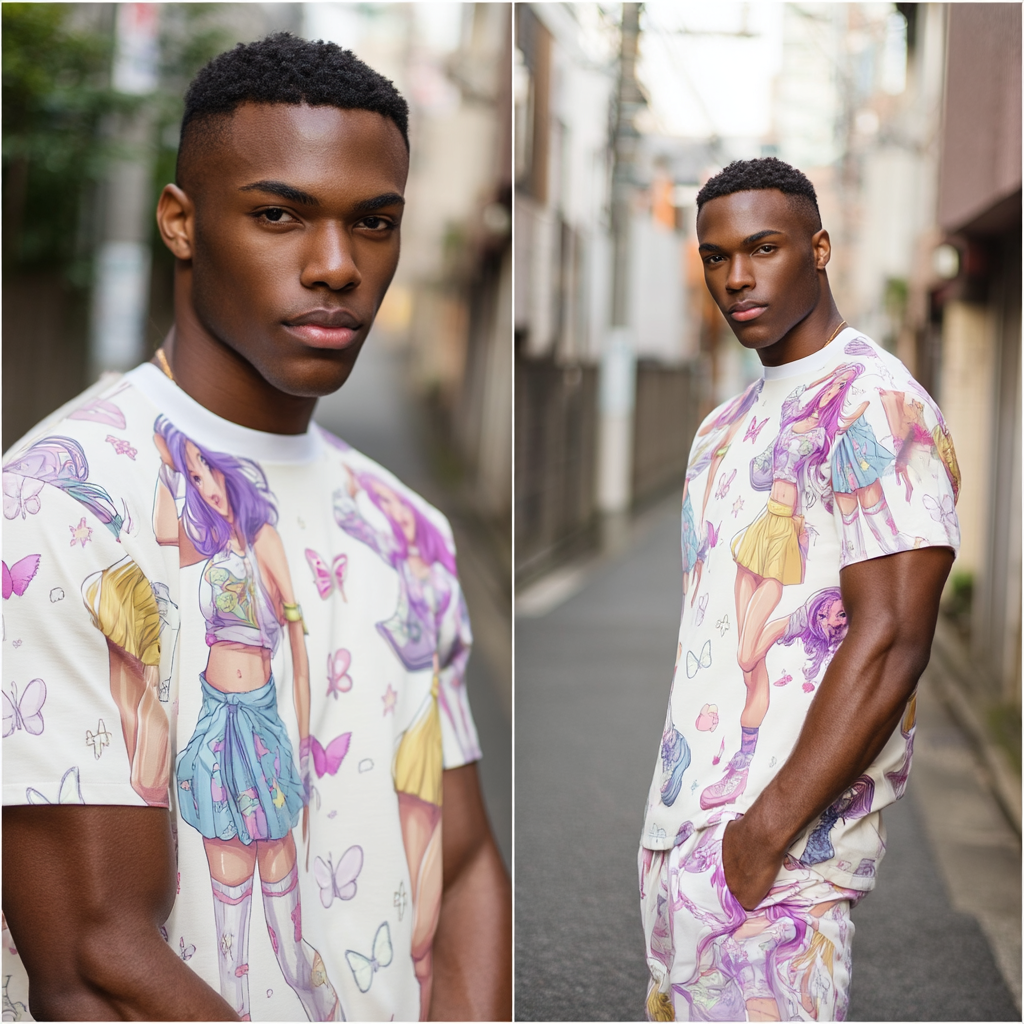 Kawaii Dreamscape: Anime Girl Power  Unisex Tee