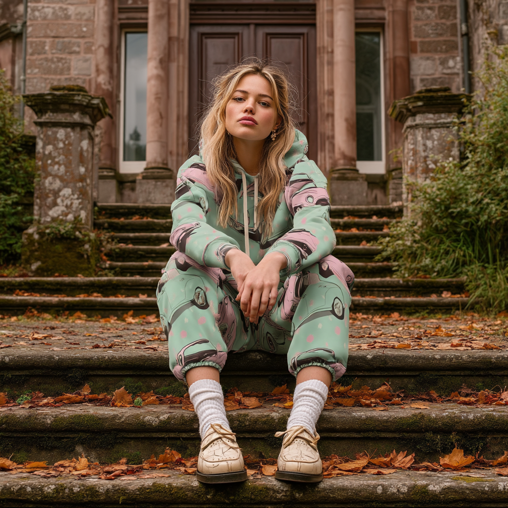 Retro Car AOP Unisex Hoodie