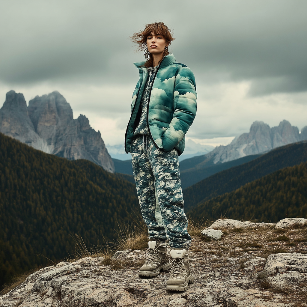 Dreamscape Cloud Women’s AOP Puffer Jacket
