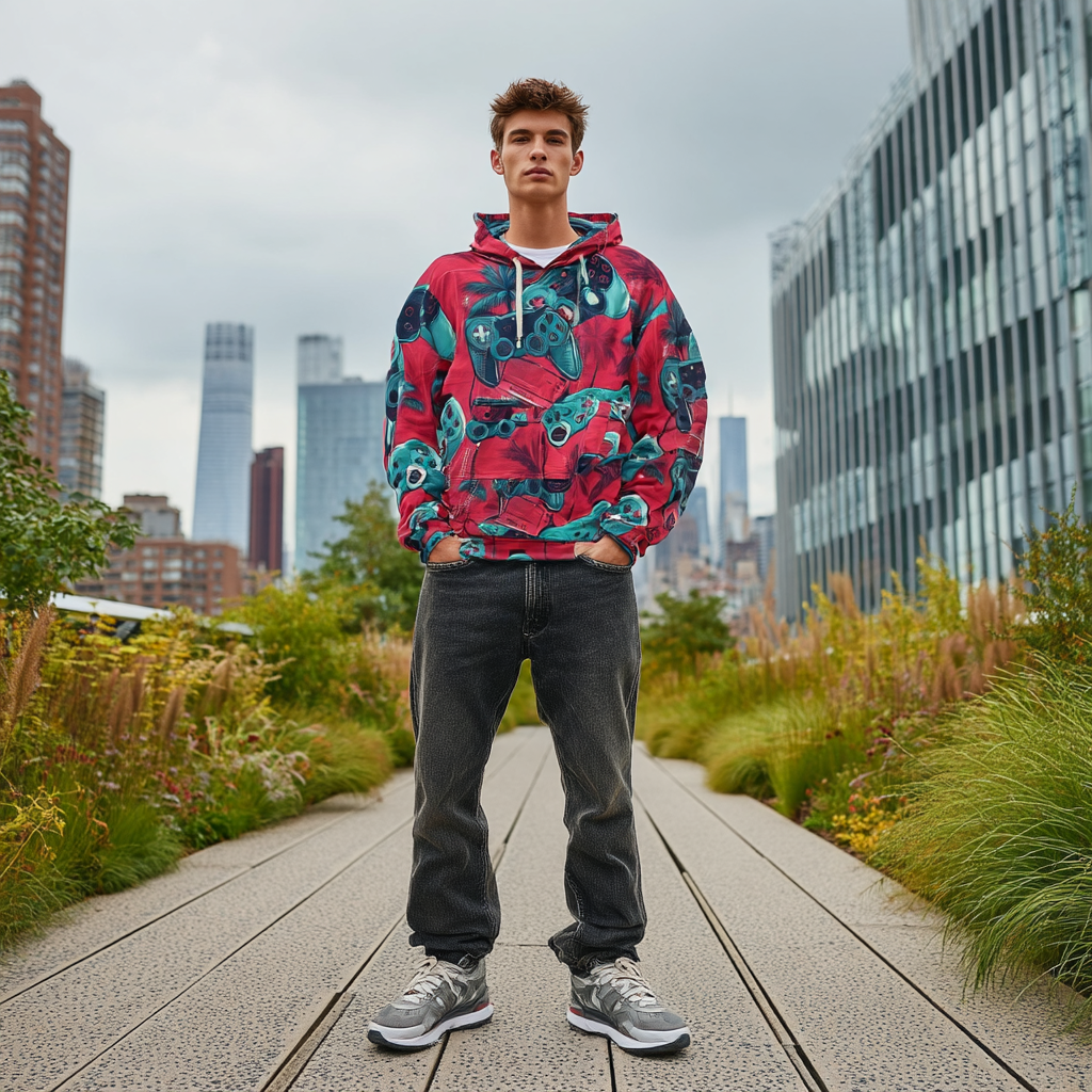 Tropical Gamer Unisex Pullover Hoodie