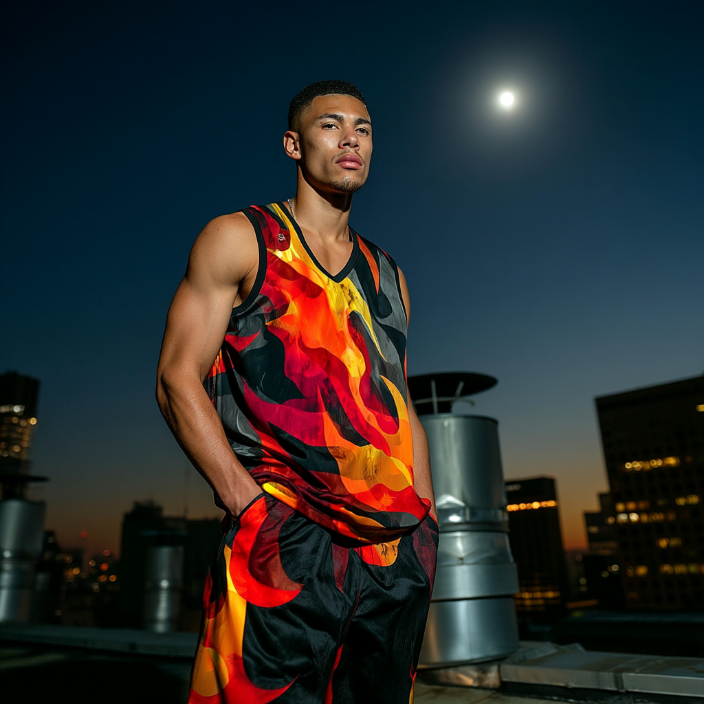 Heat Check Men’s AOP Basketball Jersey