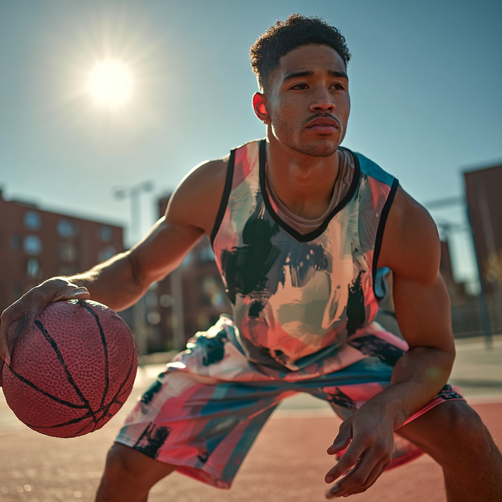 Pastel Combat Basketball Jersey