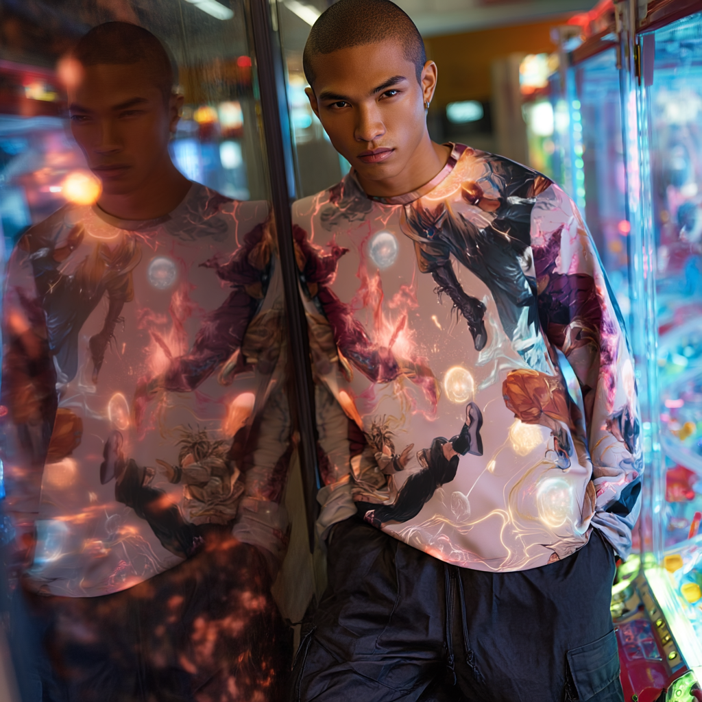 Battle Motion – Anime Fight Scene Long Sleeve Shirt