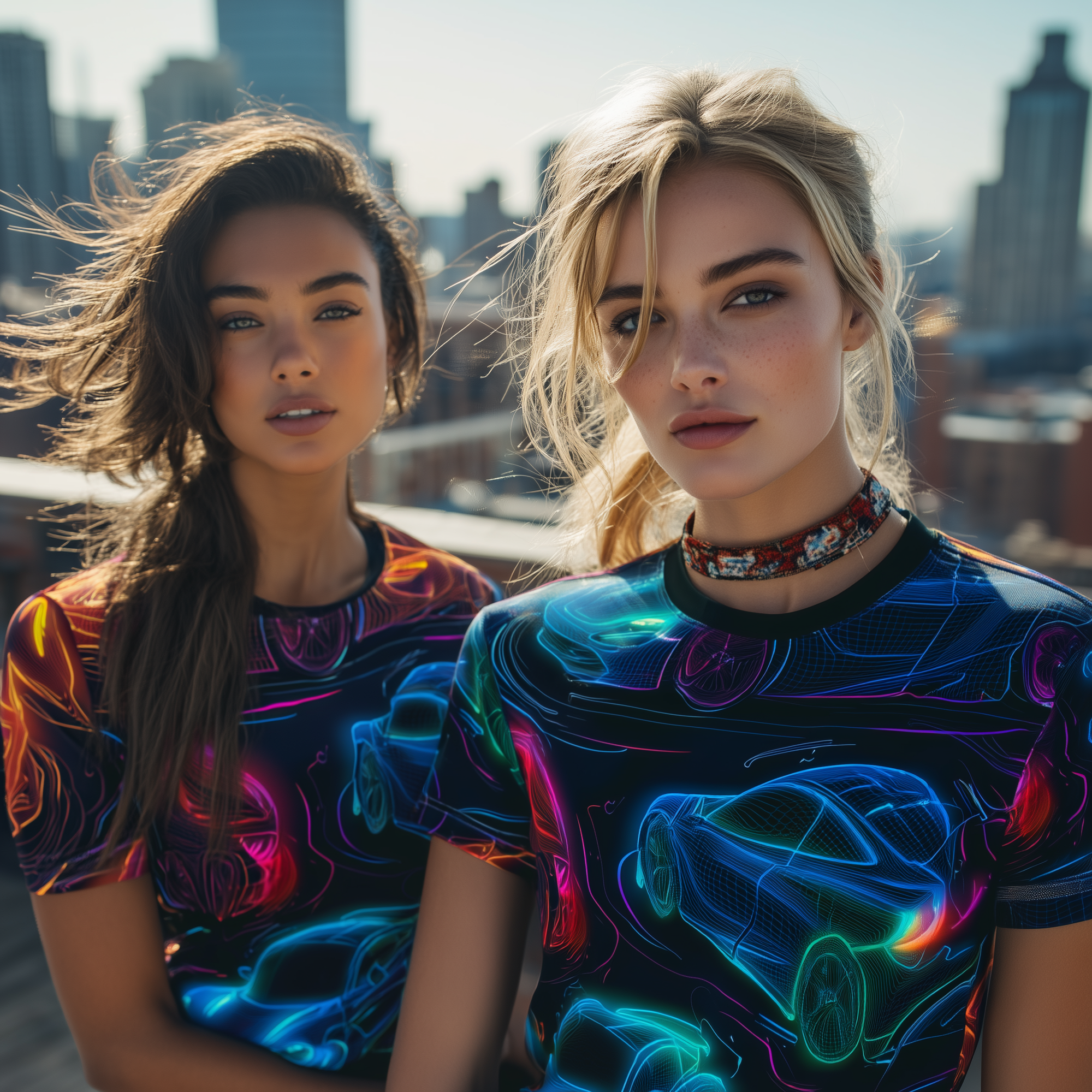 Neon Velocity: Hypercar Gridflow Unisex Tee