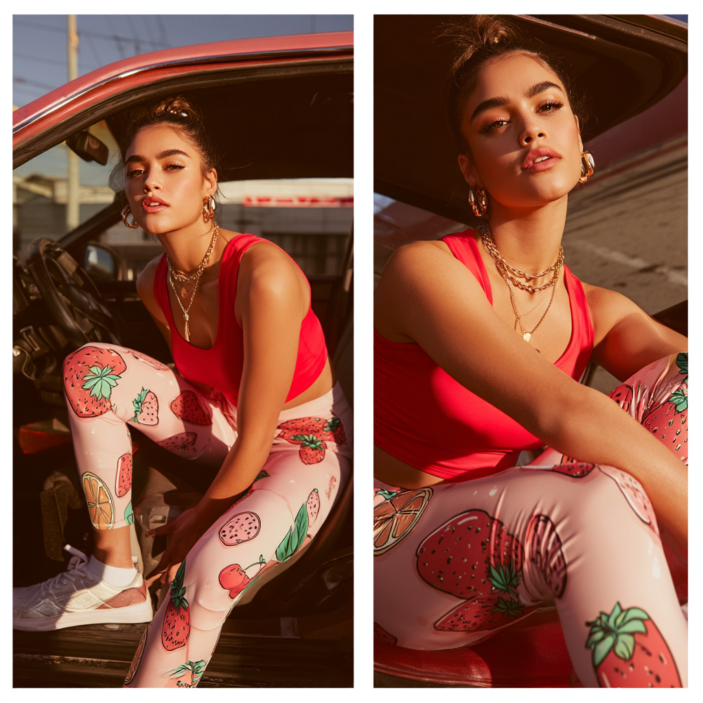 Fruity Vibes Stretchy Leggings