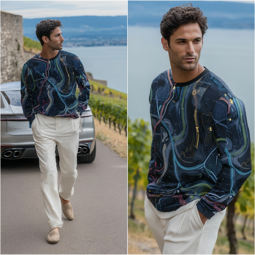 Route Signal – GPS Map Long Sleeve Shirt