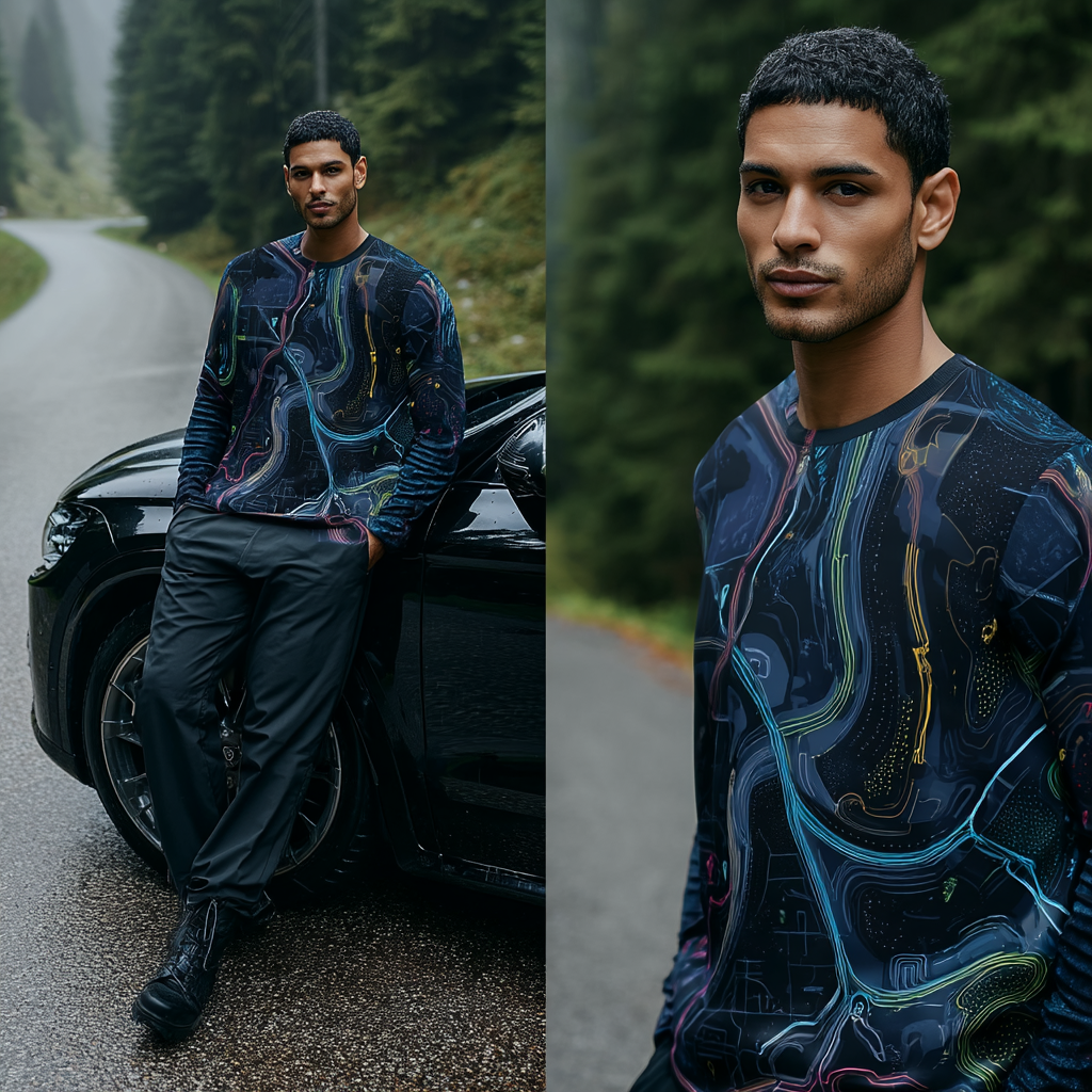 Route Signal – GPS Map Long Sleeve Shirt