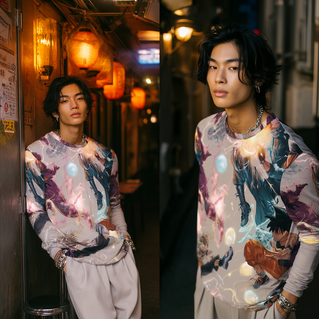 Battle Motion – Anime Fight Scene Long Sleeve Shirt