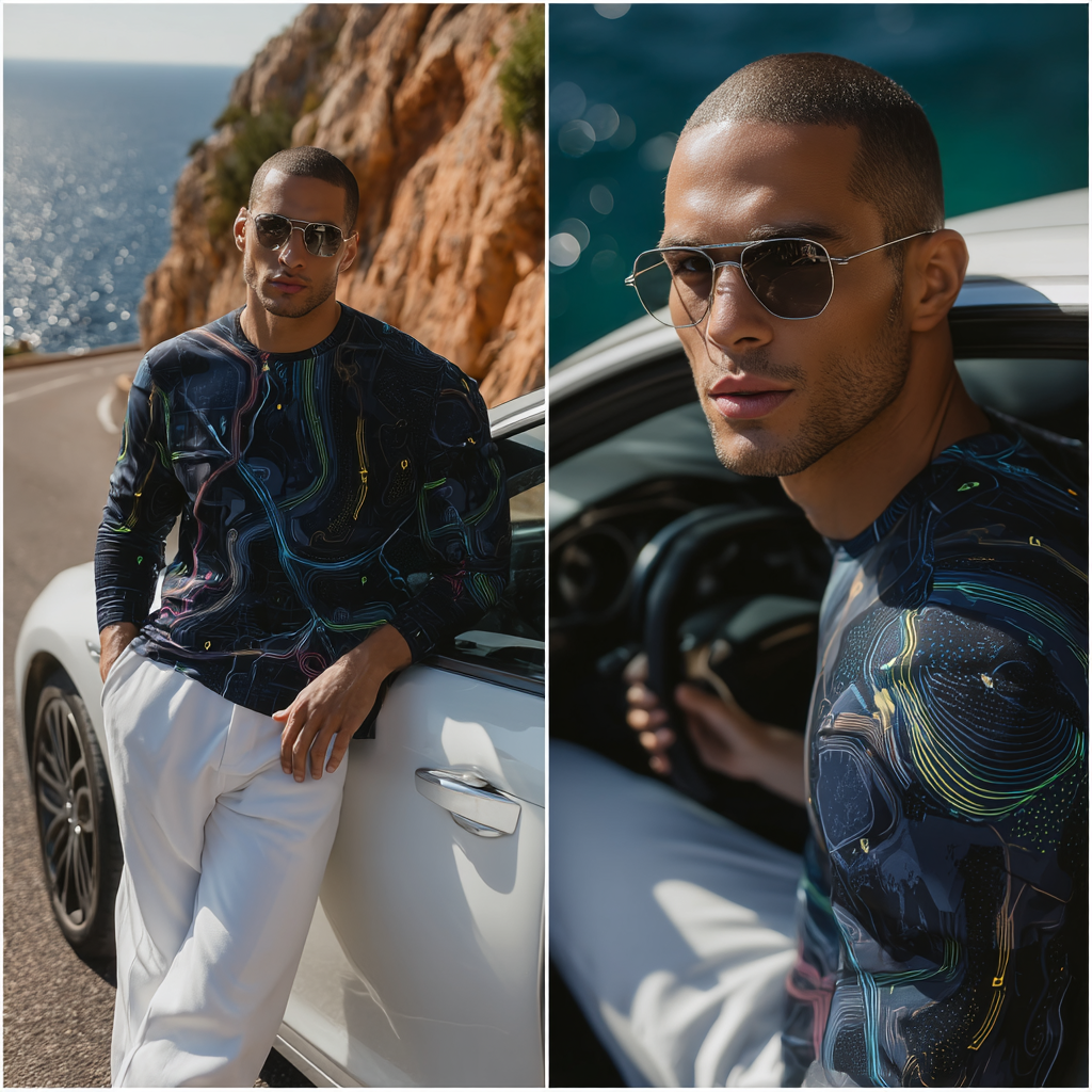 Route Signal – GPS Map Long Sleeve Shirt