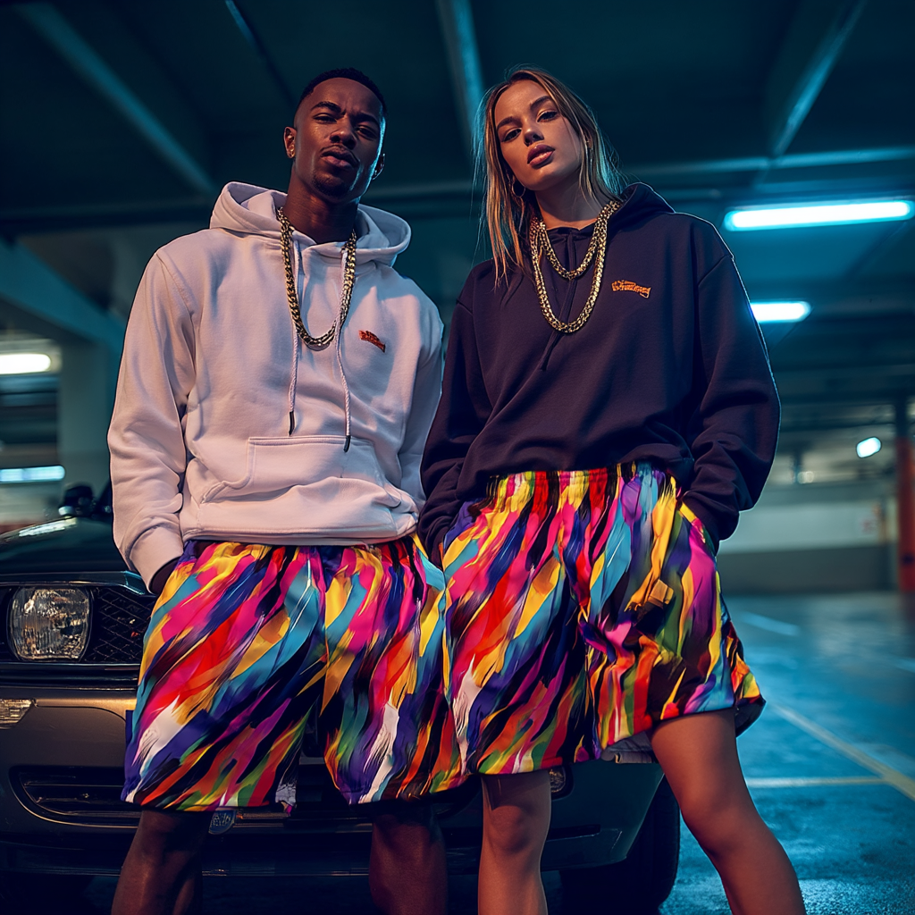 Digital Prism Strike Basketball Shorts