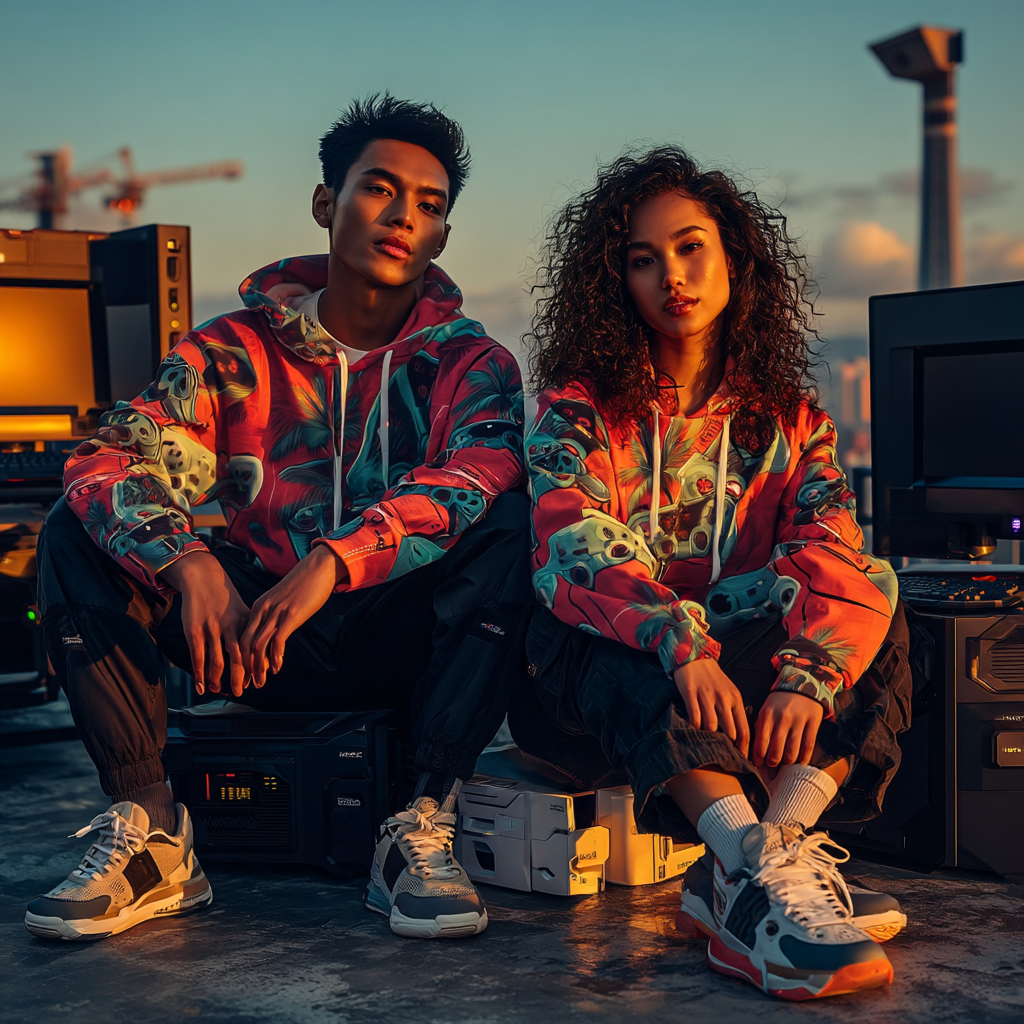 Tropical Gamer Unisex Pullover Hoodie