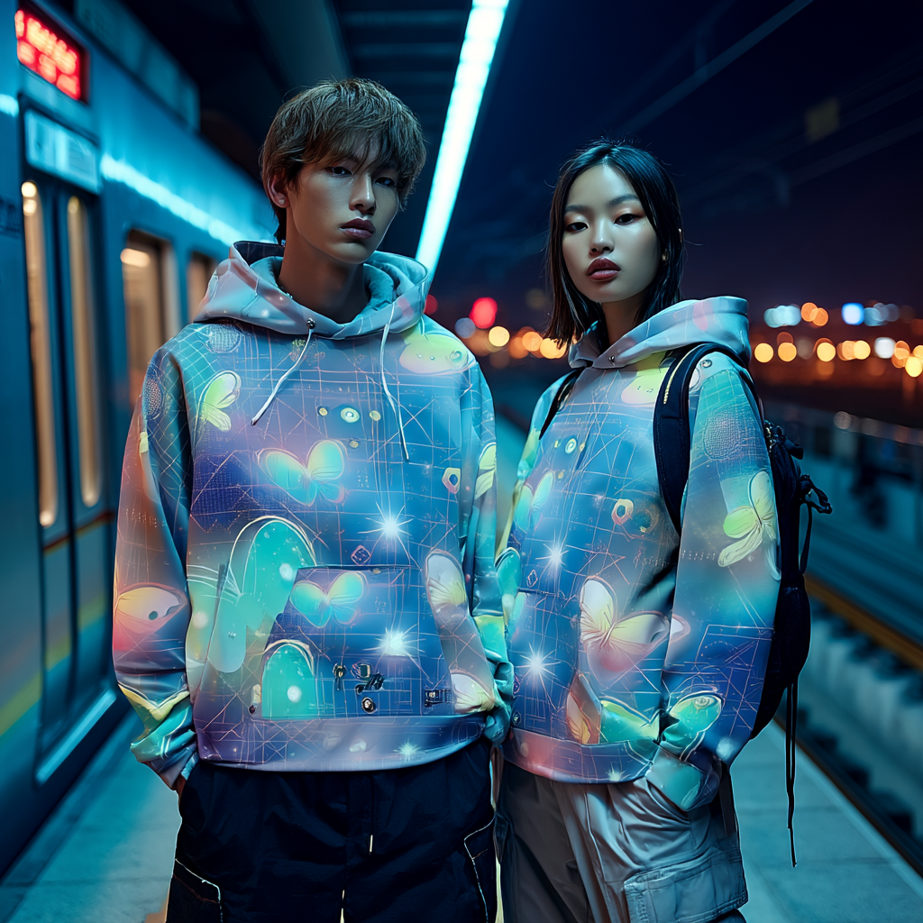 CyberFlutter Unisex Pullover Hoodie