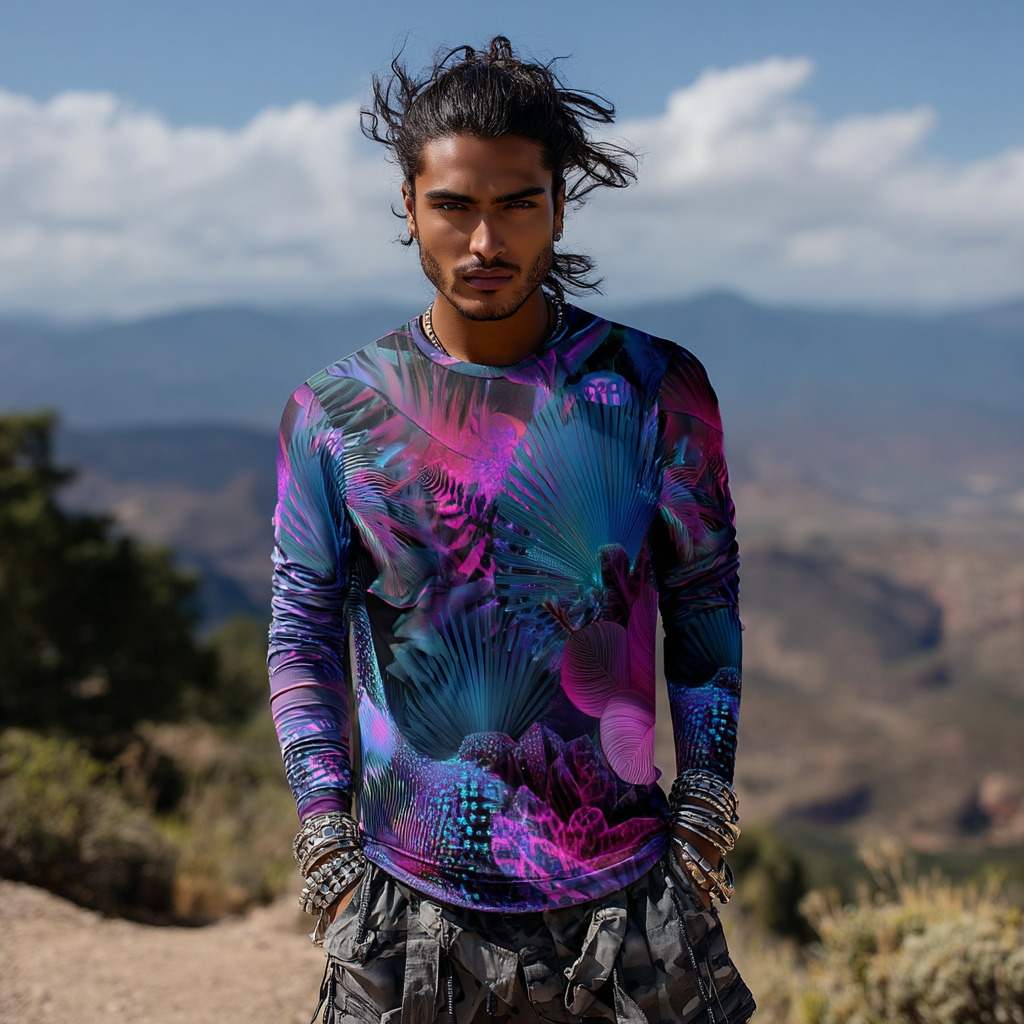 Neo Tropics Long Sleeve Men’s UV Shirt