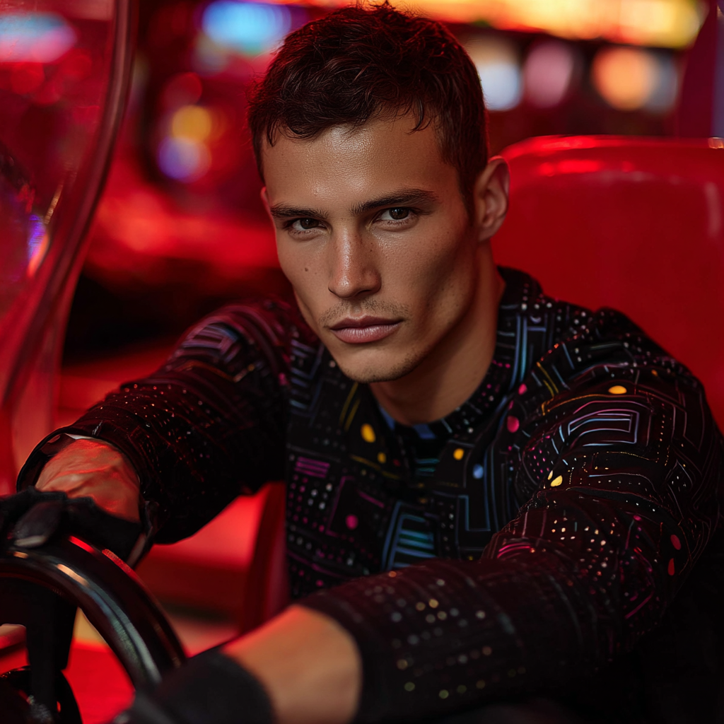 Arcade Glitch – Retro Maze Game Long Sleeve Shirt