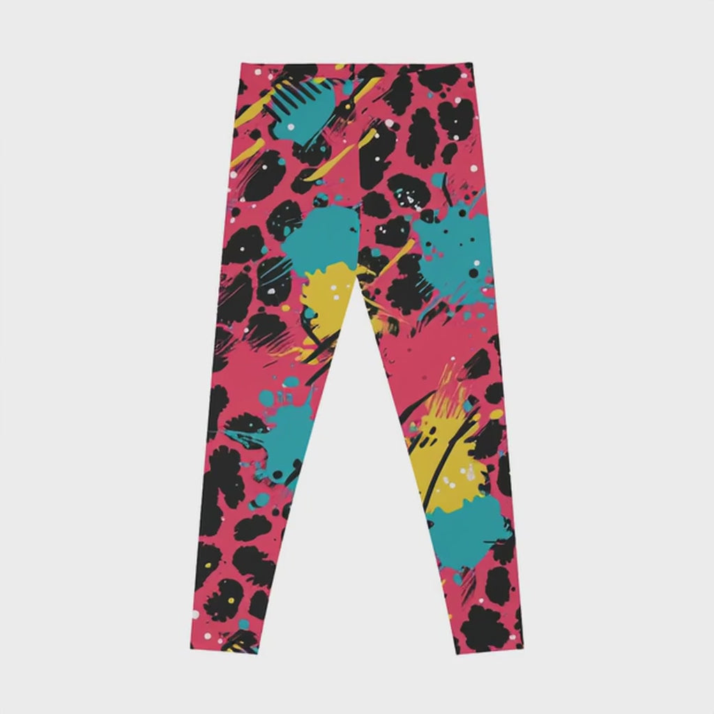 Neon Jungle Rush Yoga Leggings